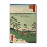 Quadro Stampa su Tela Le Cento vedute famose di Edo XVII, Utagawa Hiroshige - CupidoDesign