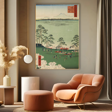 Quadro Stampa su Tela Le Cento vedute famose di Edo XVII, Utagawa Hiroshige - CupidoDesign