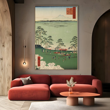 Quadro Stampa su Tela Le Cento vedute famose di Edo XVII, Utagawa Hiroshige - CupidoDesign