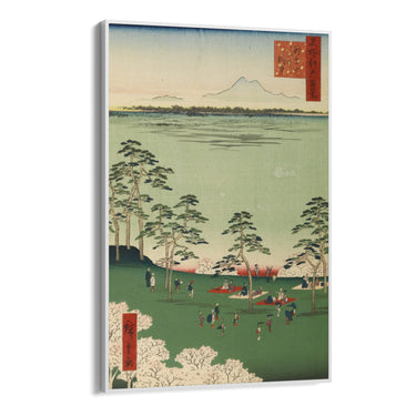 Quadro Stampa su Tela Le Cento vedute famose di Edo XVII, Utagawa Hiroshige - CupidoDesign