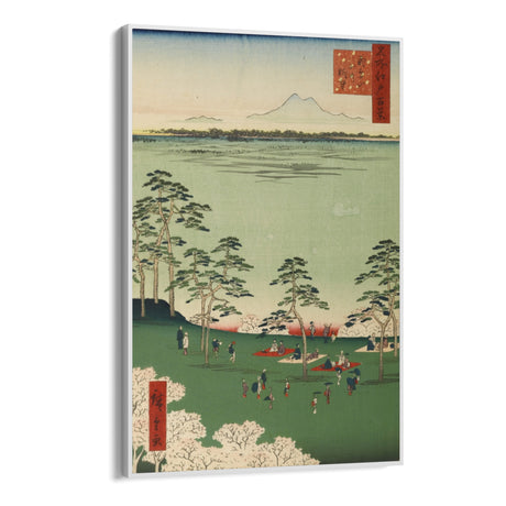 Quadro Stampa su Tela Le Cento vedute famose di Edo XVII, Utagawa Hiroshige - CupidoDesign