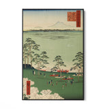 Quadro Stampa su Tela Le Cento vedute famose di Edo XVII, Utagawa Hiroshige - CupidoDesign