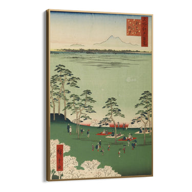 Quadro Stampa su Tela Le Cento vedute famose di Edo XVII, Utagawa Hiroshige - CupidoDesign