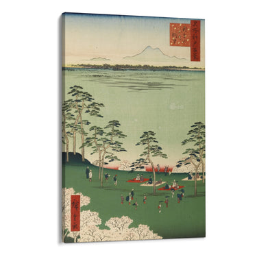 Quadro Stampa su Tela Le Cento vedute famose di Edo XVII, Utagawa Hiroshige - CupidoDesign