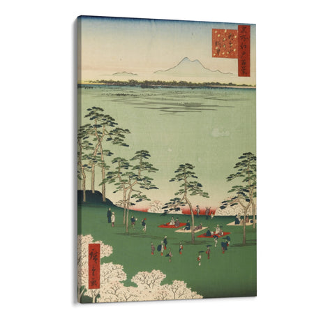 Quadro Stampa su Tela Le Cento vedute famose di Edo XVII, Utagawa Hiroshige - CupidoDesign