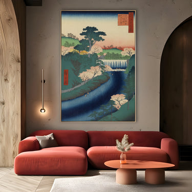 Quadro Stampa su Tela Le Cento vedute famose di Edo XIX, Utagawa Hiroshige - CupidoDesign