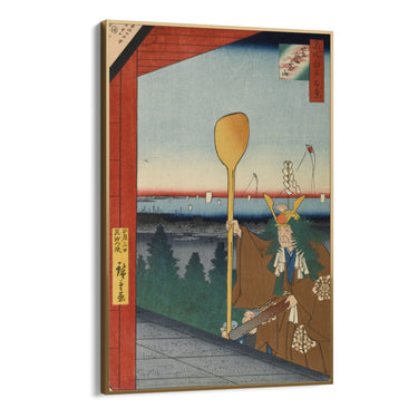 Quadro Stampa su Tela Le Cento vedute famose di Edo XXI, Utagawa Hiroshige - CupidoDesign