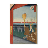 Quadro Stampa su Tela Le Cento vedute famose di Edo XXI, Utagawa Hiroshige - CupidoDesign