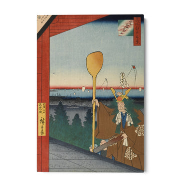 Quadro Stampa su Tela Le Cento vedute famose di Edo XXI, Utagawa Hiroshige - CupidoDesign