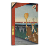 Quadro Stampa su Tela Le Cento vedute famose di Edo XXI, Utagawa Hiroshige - CupidoDesign