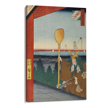 Quadro Stampa su Tela Le Cento vedute famose di Edo XXI, Utagawa Hiroshige - CupidoDesign