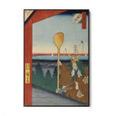 Quadro Stampa su Tela Le Cento vedute famose di Edo XXI, Utagawa Hiroshige - CupidoDesign