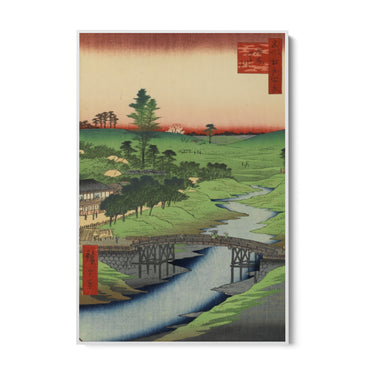 Quadro Stampa su Tela Le Cento vedute famose di Edo XXII, Utagawa Hiroshige - CupidoDesign