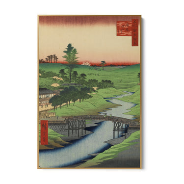 Quadro Stampa su Tela Le Cento vedute famose di Edo XXII, Utagawa Hiroshige - CupidoDesign