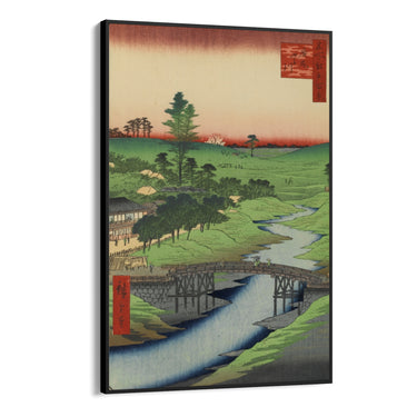 Quadro Stampa su Tela Le Cento vedute famose di Edo XXII, Utagawa Hiroshige - CupidoDesign