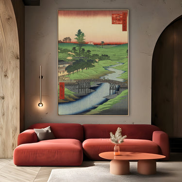 Quadro Stampa su Tela Le Cento vedute famose di Edo XXII, Utagawa Hiroshige - CupidoDesign