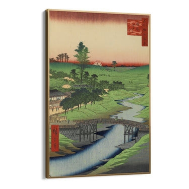 Quadro Stampa su Tela Le Cento vedute famose di Edo XXII, Utagawa Hiroshige - CupidoDesign