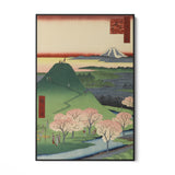 Quadro Stampa su Tela Le Cento vedute famose di Edo XXIV, Utagawa Hiroshige - CupidoDesign