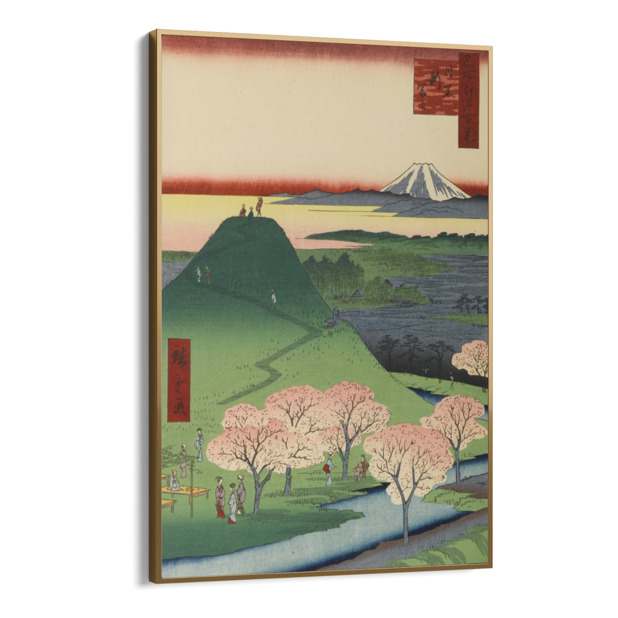 Quadro Stampa su Tela Le Cento vedute famose di Edo XXIV, Utagawa Hiroshige - CupidoDesign