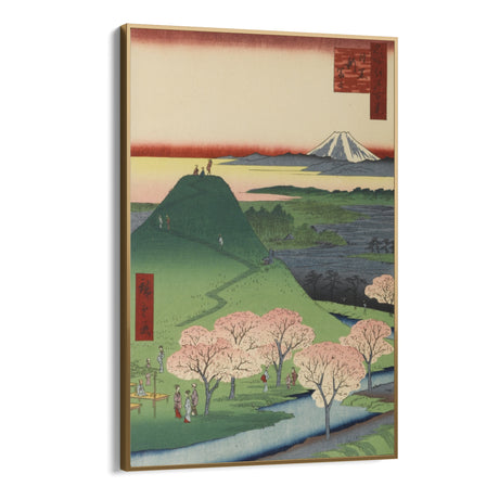 Quadro Stampa su Tela Le Cento vedute famose di Edo XXIV, Utagawa Hiroshige - CupidoDesign