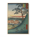 Quadro Stampa su Tela Le Cento vedute famose di Edo XXV, Utagawa Hiroshige - CupidoDesign