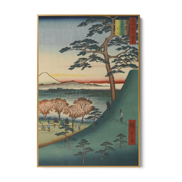Quadro Stampa su Tela Le Cento vedute famose di Edo XXV, Utagawa Hiroshige - CupidoDesign