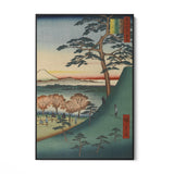 Quadro Stampa su Tela Le Cento vedute famose di Edo XXV, Utagawa Hiroshige - CupidoDesign