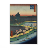 Quadro Stampa su Tela Le Cento vedute famose di Edo XXXI, Utagawa Hiroshige - CupidoDesign