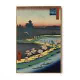 Quadro Stampa su Tela Le Cento vedute famose di Edo XXXI, Utagawa Hiroshige - CupidoDesign