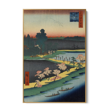 Quadro Stampa su Tela Le Cento vedute famose di Edo XXXI, Utagawa Hiroshige - CupidoDesign