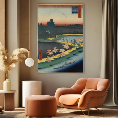 Quadro Stampa su Tela Le Cento vedute famose di Edo XXXI, Utagawa Hiroshige - CupidoDesign