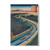 Quadro Stampa su Tela Le Cento vedute famose di Edo XXXIII, Utagawa Hiroshige - CupidoDesign