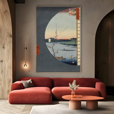 Quadro Stampa su Tela Le Cento vedute famose di Edo XXXVI, Utagawa Hiroshige - CupidoDesign