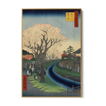 Quadro Stampa su Tela Le Cento vedute famose di Edo XLII, Utagawa Hiroshige - CupidoDesign