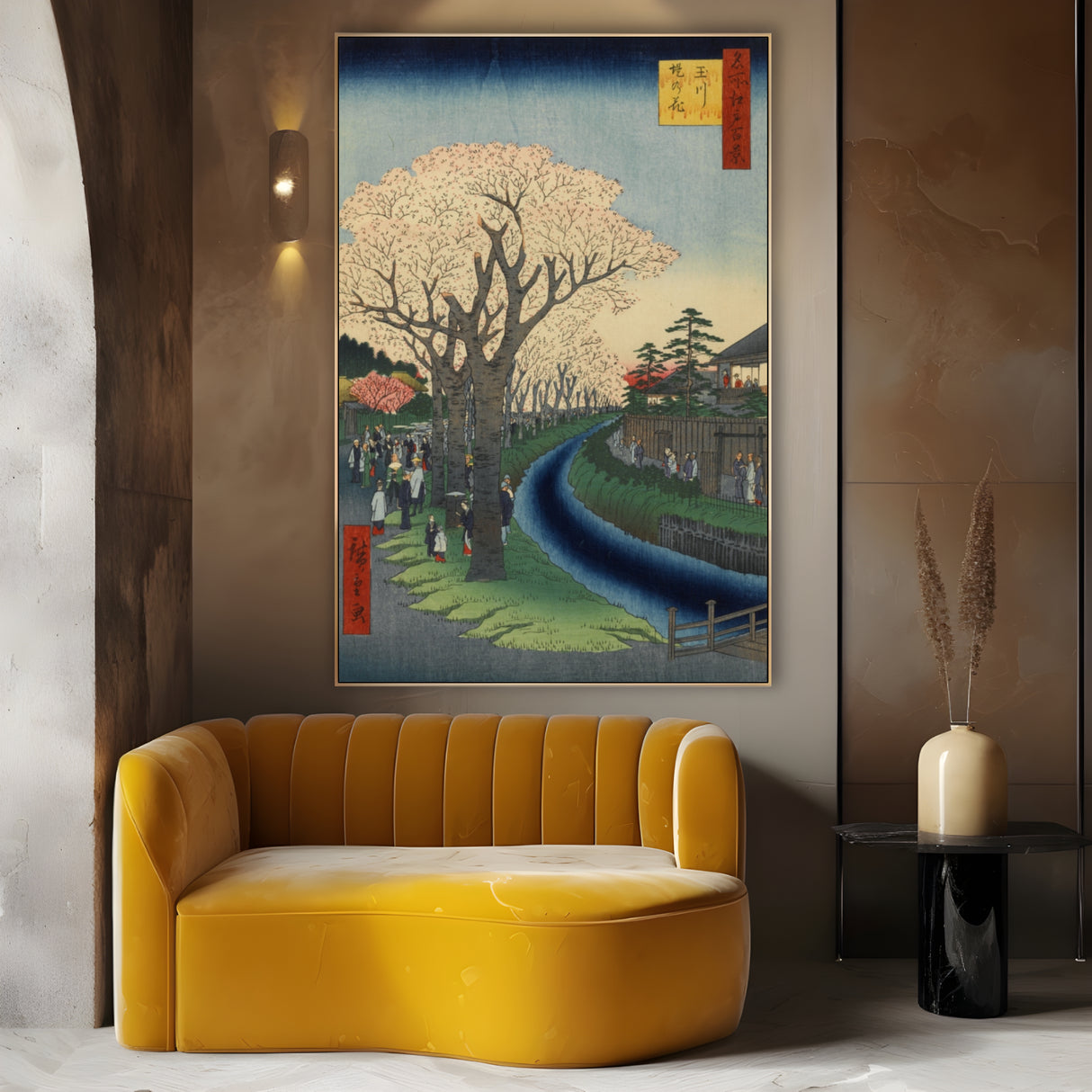 Quadro Stampa su Tela Le Cento vedute famose di Edo XLII, Utagawa Hiroshige - CupidoDesign