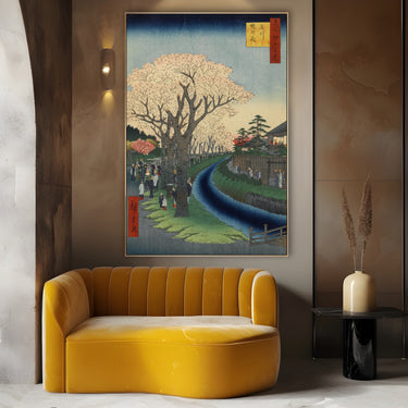 Quadro Stampa su Tela Le Cento vedute famose di Edo XLII, Utagawa Hiroshige - CupidoDesign