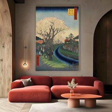 Quadro Stampa su Tela Le Cento vedute famose di Edo XLII, Utagawa Hiroshige - CupidoDesign