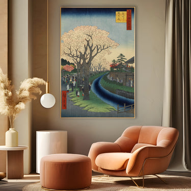 Quadro Stampa su Tela Le Cento vedute famose di Edo XLII, Utagawa Hiroshige - CupidoDesign