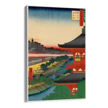 Quadro Stampa su Tela Le Cento vedute famose di Edo XLIX, Utagawa Hiroshige - CupidoDesign