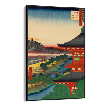 Quadro Stampa su Tela Le Cento vedute famose di Edo XLIX, Utagawa Hiroshige - CupidoDesign