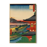 Quadro Stampa su Tela Le Cento vedute famose di Edo XLIX, Utagawa Hiroshige - CupidoDesign