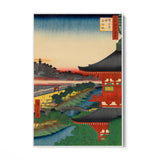 Quadro Stampa su Tela Le Cento vedute famose di Edo XLIX, Utagawa Hiroshige - CupidoDesign