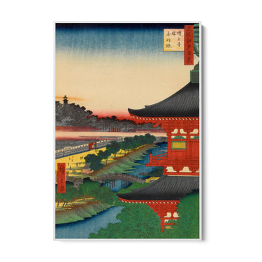 Quadro Stampa su Tela Le Cento vedute famose di Edo XLIX, Utagawa Hiroshige - CupidoDesign