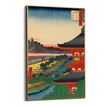 Quadro Stampa su Tela Le Cento vedute famose di Edo XLIX, Utagawa Hiroshige - CupidoDesign