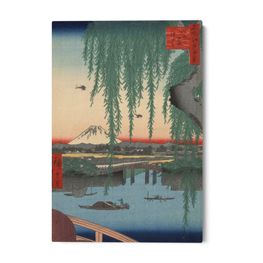 Quadro Stampa su Tela Le Cento vedute famose di Edo LXII, Utagawa Hiroshige - CupidoDesign