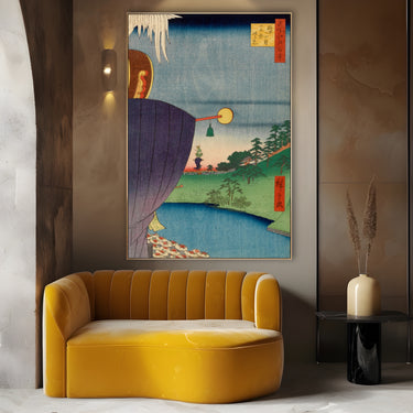 Quadro Stampa su Tela Le Cento vedute famose di Edo LXV, Utagawa Hiroshige - CupidoDesign