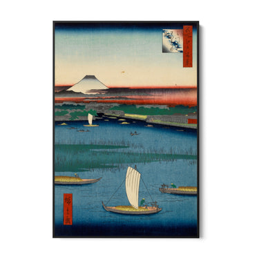 Quadro Stampa su Tela Le Cento vedute famose di Edo LXVII, Utagawa Hiroshige - CupidoDesign