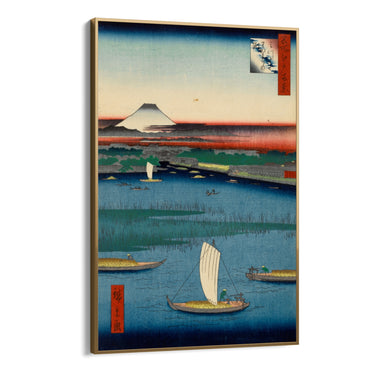 Quadro Stampa su Tela Le Cento vedute famose di Edo LXVII, Utagawa Hiroshige - CupidoDesign