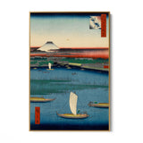 Quadro Stampa su Tela Le Cento vedute famose di Edo LXVII, Utagawa Hiroshige - CupidoDesign