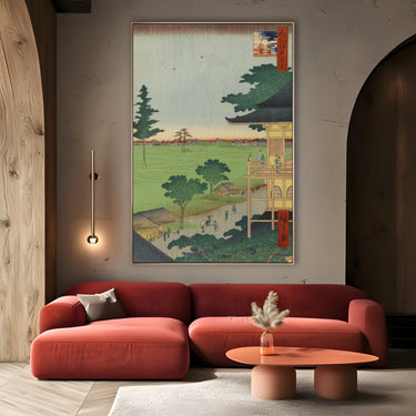 Quadro Stampa su Tela Le Cento vedute famose di Edo LXX, Utagawa Hiroshige - CupidoDesign